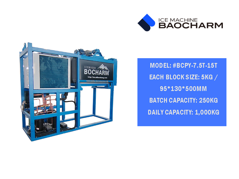 اختبار تشغيل آلة صنع الثلج الصغيرة BAOCHARM