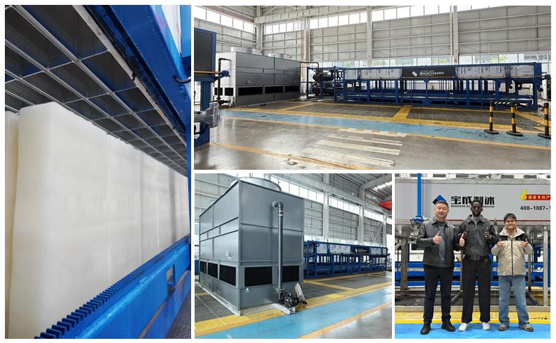 Mali direct cooling block ice machine 50 ton daily capacity