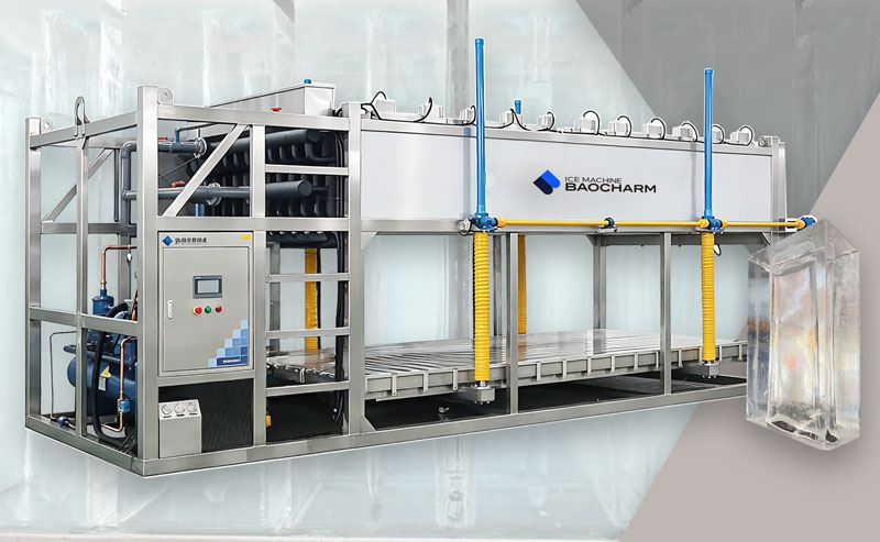 Industrial Direct Cooling Clear Block Ice Making Machine